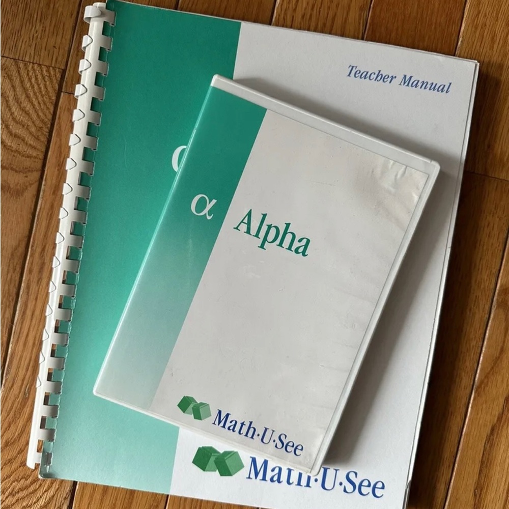 Math U See Alpha DVD and Teachers Manual